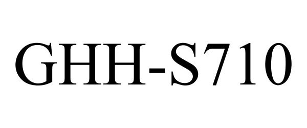 Trademark Logo GHH-S710