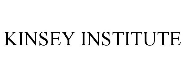 Trademark Logo KINSEY INSTITUTE