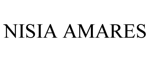 Trademark Logo NISIA AMARES