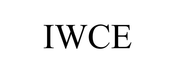 Trademark Logo IWCE