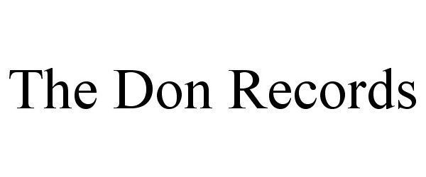  THE DON RECORDS