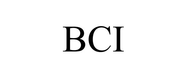 Trademark Logo BCI