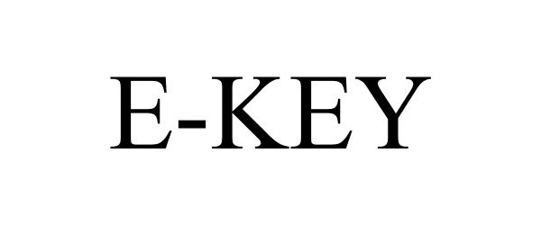 Trademark Logo E-KEY