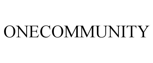 Trademark Logo ONECOMMUNITY