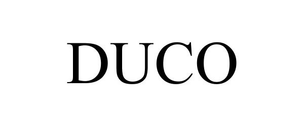 Trademark Logo DUCO