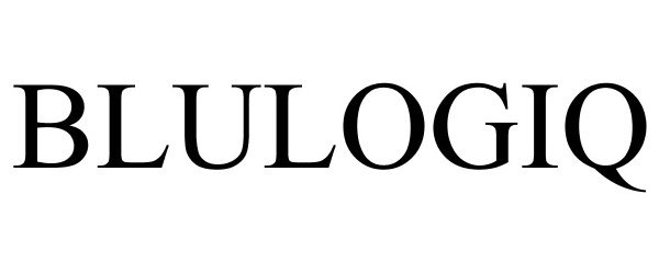 Trademark Logo BLULOGIQ