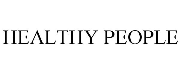 Trademark Logo HEALTHY PEOPLE