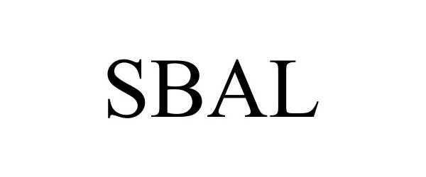 Trademark Logo SBAL