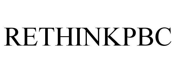 Trademark Logo RETHINKPBC