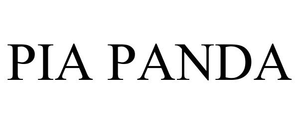 Trademark Logo PIA PANDA