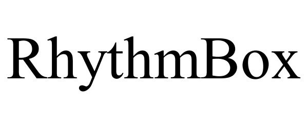 Trademark Logo RHYTHMBOX