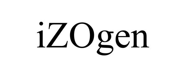 Trademark Logo IZOGEN