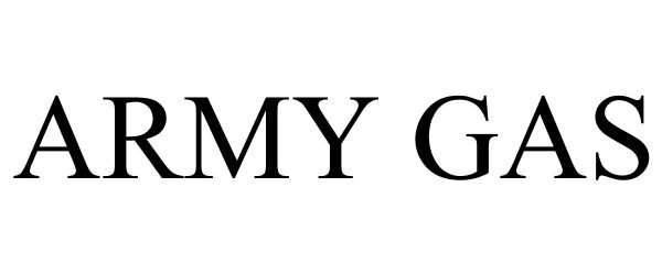 Trademark Logo ARMY GAS