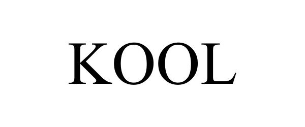 Trademark Logo KOOL