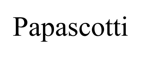 Trademark Logo PAPASCOTTI