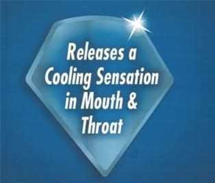  RELEASES A COOLING SENSATION IN MOUTH &amp;THROAT