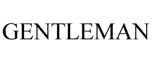 Trademark Logo GENTLEMAN