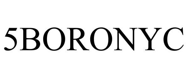 Trademark Logo 5BORONYC