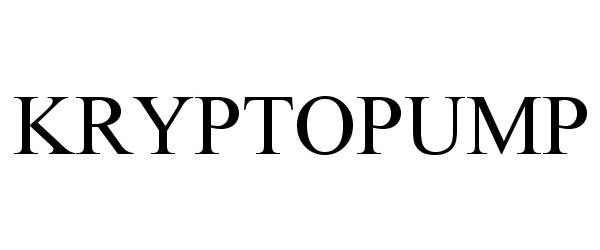 Trademark Logo KRYPTOPUMP