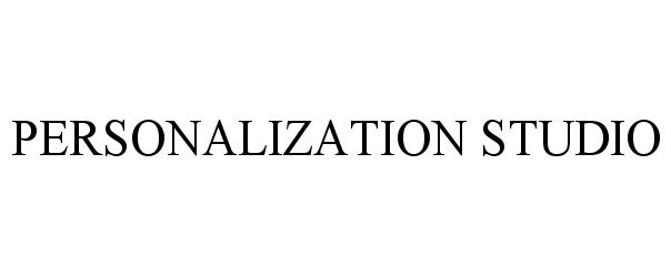 Trademark Logo PERSONALIZATION STUDIO