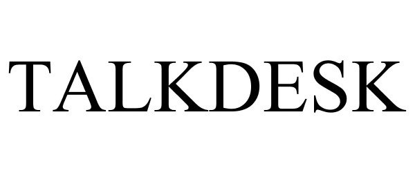 Trademark Logo TALKDESK