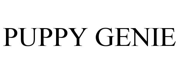 Trademark Logo PUPPY GENIE
