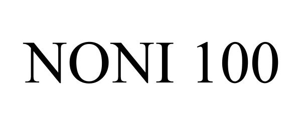 Trademark Logo NONI 100