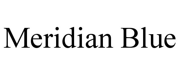 Trademark Logo MERIDIAN BLUE