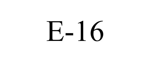 Trademark Logo E-16