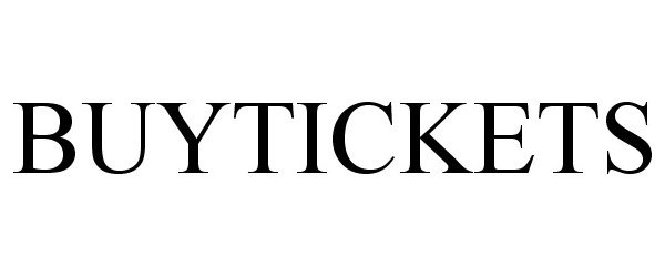 Trademark Logo BUYTICKETS