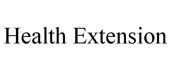 Trademark Logo HEALTH EXTENSION
