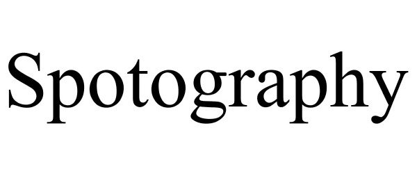 Trademark Logo SPOTOGRAPHY