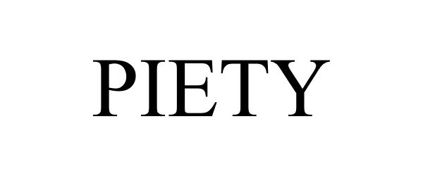  PIETY