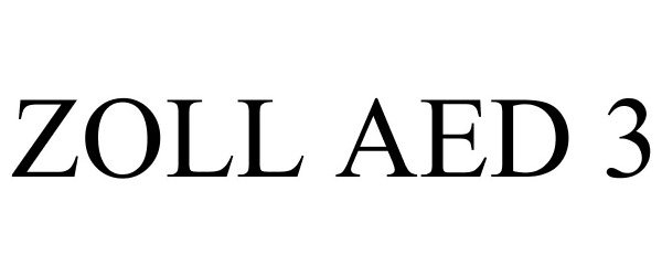 Trademark Logo ZOLL AED 3