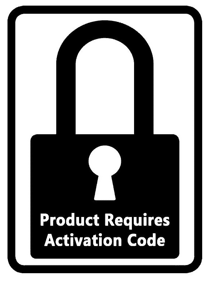  PRODUCT REQUIRES ACTIVATION CODE