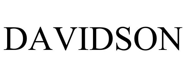 Trademark Logo DAVIDSON