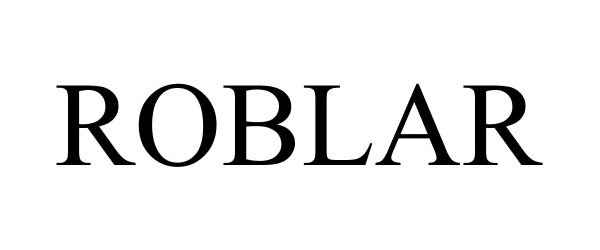 Trademark Logo ROBLAR