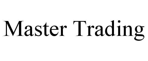Trademark Logo MASTER TRADING