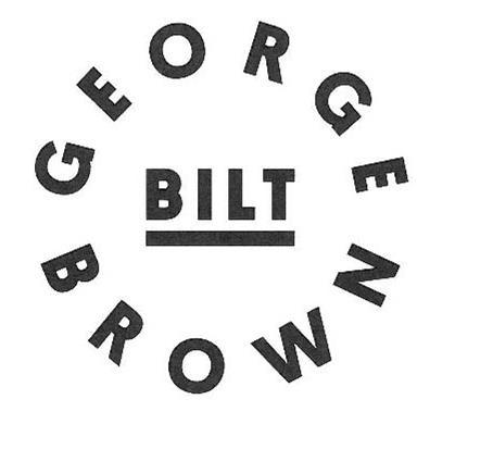 Trademark Logo GEORGE BROWN BILT