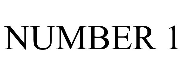 Trademark Logo NUMBER 1