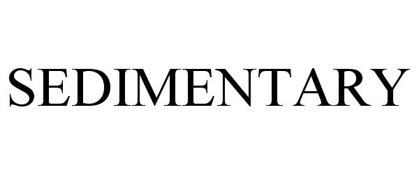 Trademark Logo SEDIMENTARY