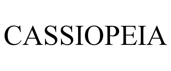 Trademark Logo CASSIOPEIA