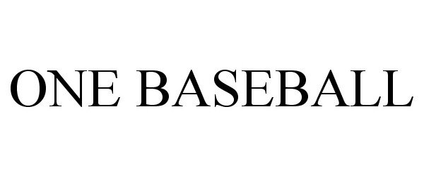 Trademark Logo ONE BASEBALL