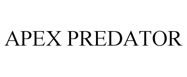 Trademark Logo APEX PREDATOR