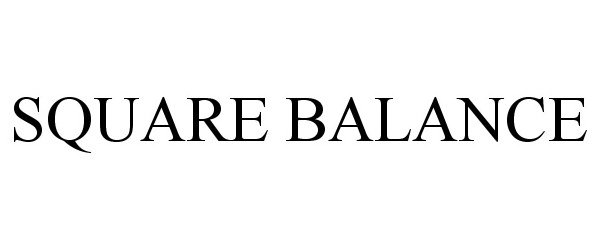 Trademark Logo SQUARE BALANCE