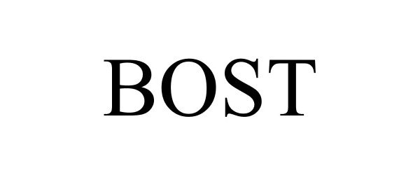 Trademark Logo BOST