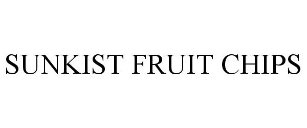 Trademark Logo SUNKIST FRUIT CHIPS