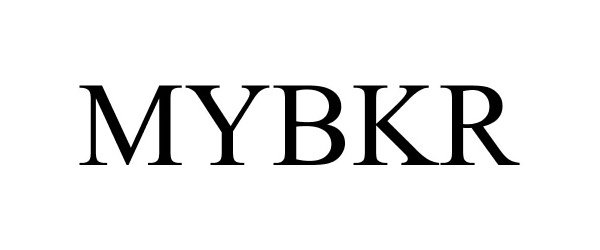 Trademark Logo MYBKR