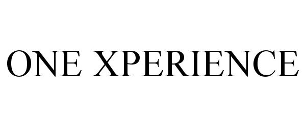 Trademark Logo ONE XPERIENCE