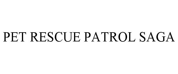 Trademark Logo PET RESCUE PATROL SAGA